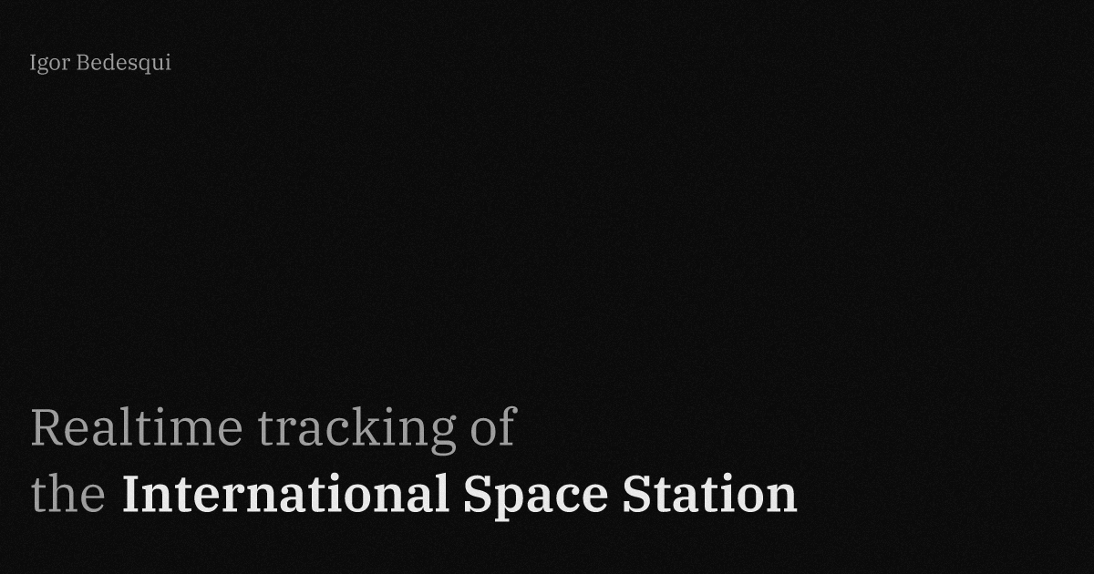 Where's the ISS?